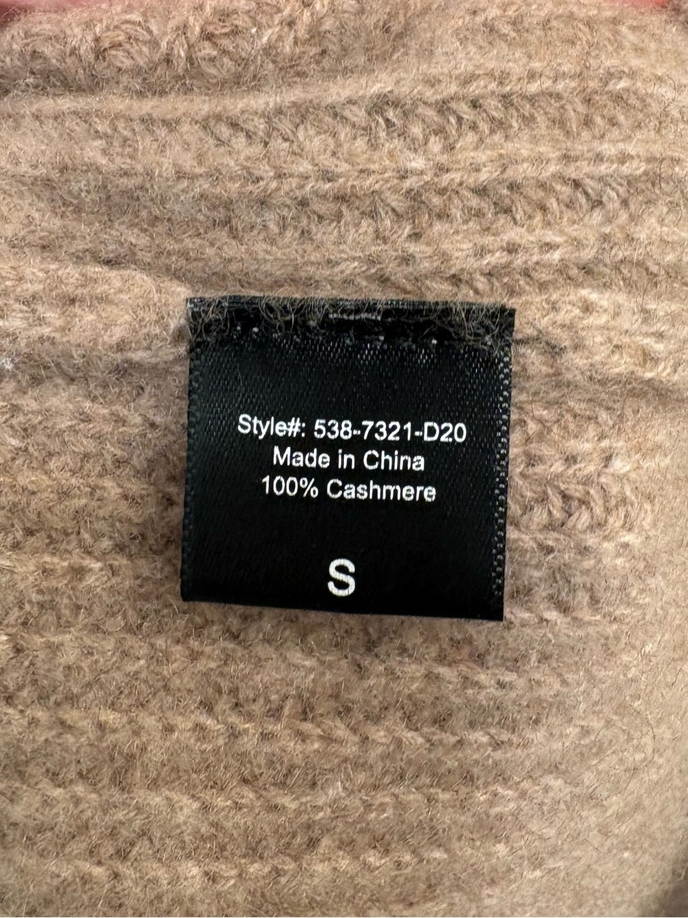Jenni Kayne Cashmere Cocoon Cardigan, Undyed Stone, Size S - Picture 5 of 6